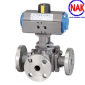 Giới Thiệu Van Bi 3 Ngả Mặt Bích Điều Khiển Khí Nén AUTOMA