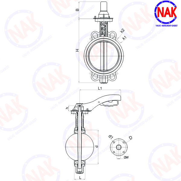 THÔNG SỐ KỸ THUẬT VAN BƯỚM WAFER SOY DN20–DN200 THÔNG SỐ KỸ THUẬT VAN BƯỚM WAFER SOY DN20–DN200